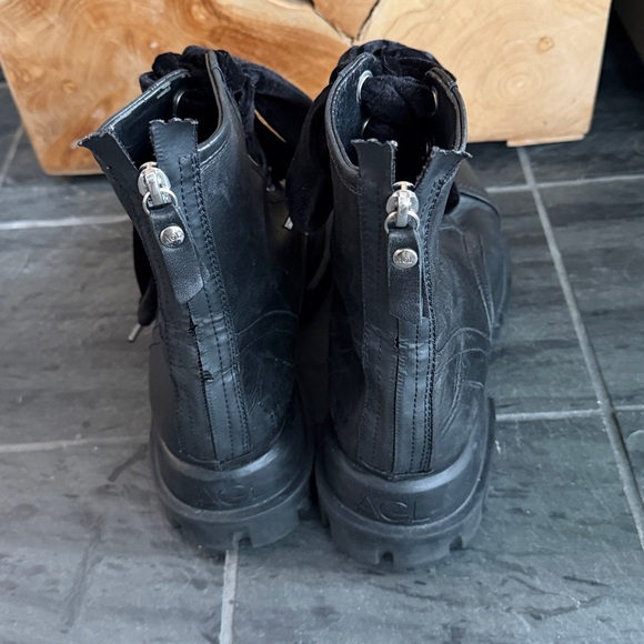 AGL Black Voile Biker Boot
Combat Boots with Velvet Laces - Picture 3 of 5